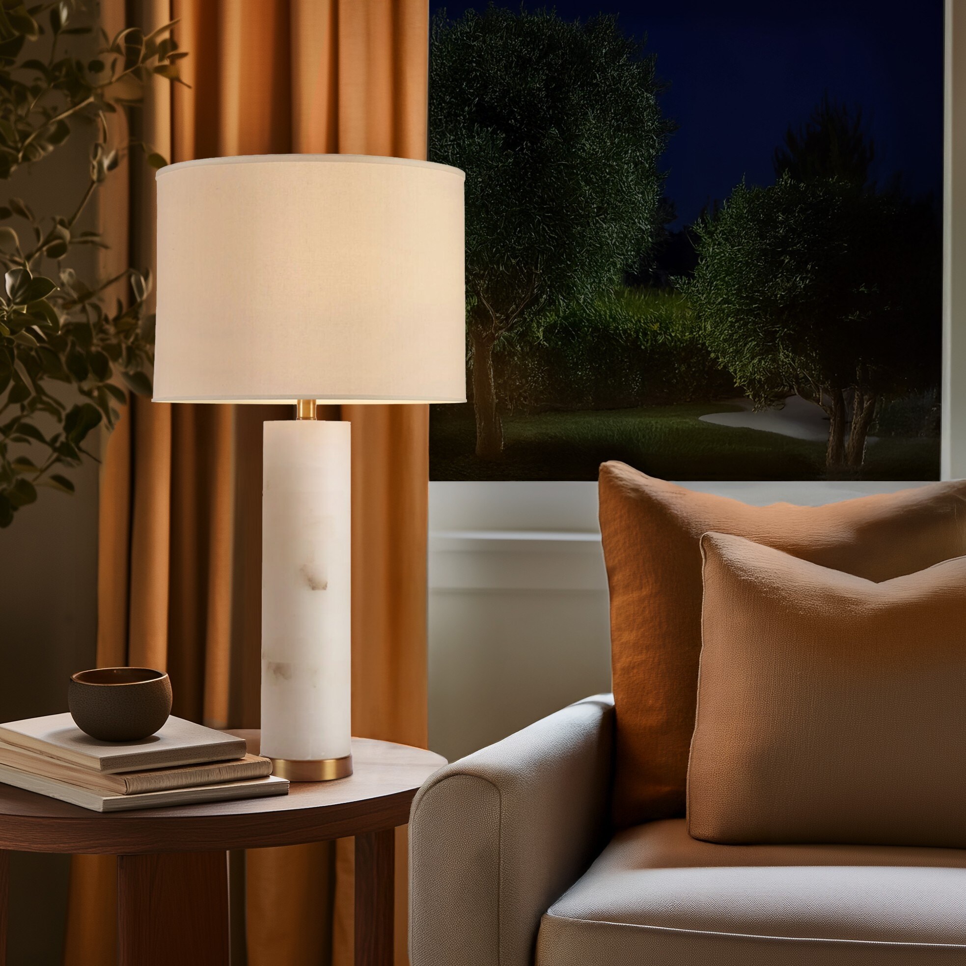 INK+IVY Prague Alabaster Table Lamp - On Sale - Overstock - 18114517